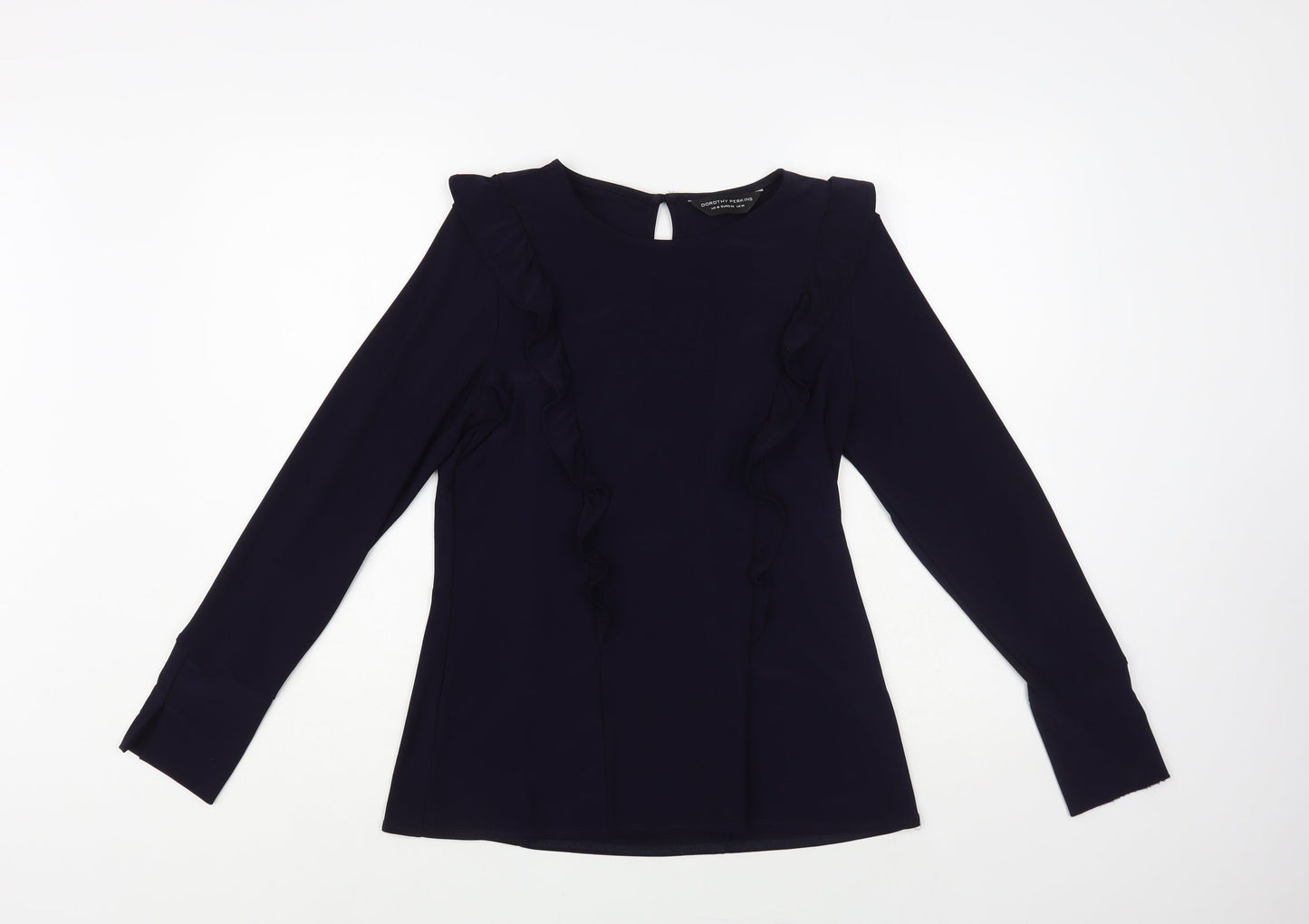 Womens UK Size 14 Dorothy Perkins Blue Basic Blouse