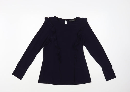 Womens UK Size 14 Dorothy Perkins Blue Basic Blouse