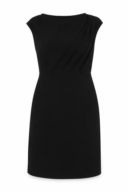 Country Casuals Womens Black Polyester A-Line Size M V-Neck Pullover