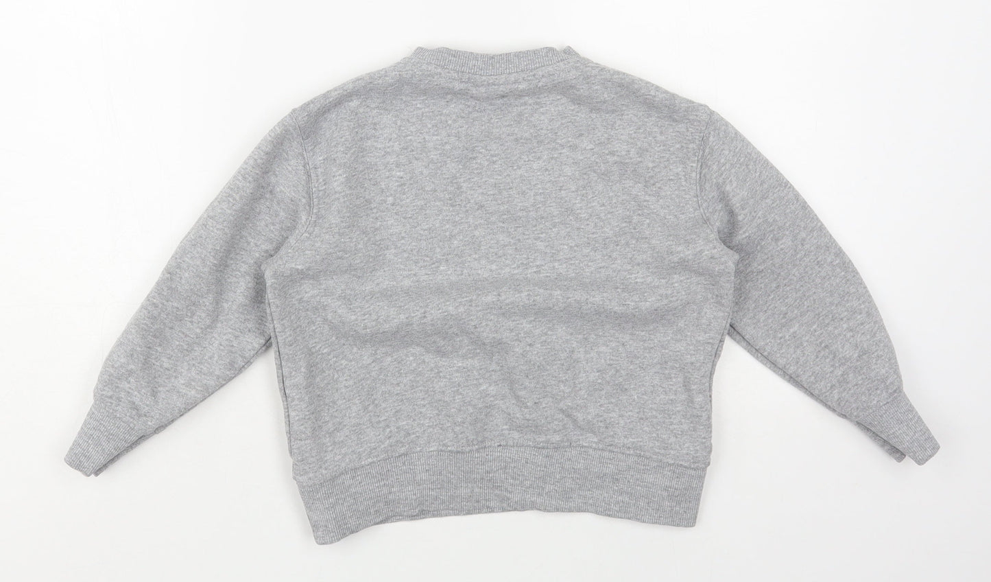 Zara Girls Grey Cotton Pullover Sweatshirt Size 6 Years Pullover - The Future Awaits You