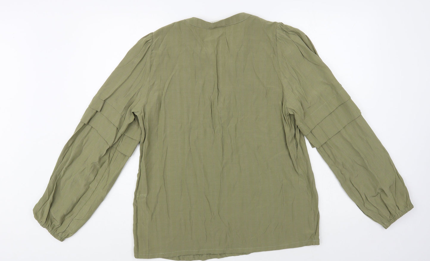 Womens UK Size 10 Kaffe Green Basic Blouse