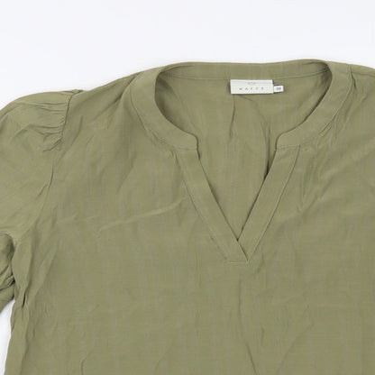 Womens UK Size 10 Kaffe Green Basic Blouse