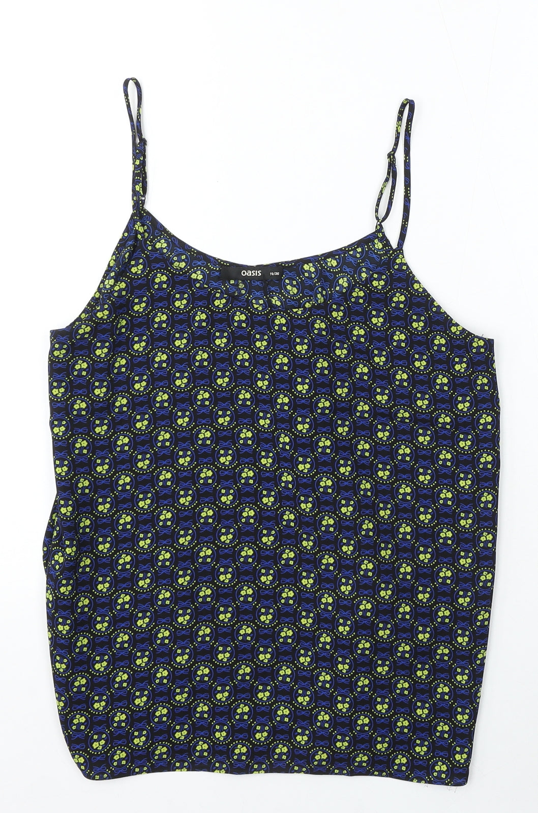 Womens UK Size 10 Oasis Blue Basic Blouse