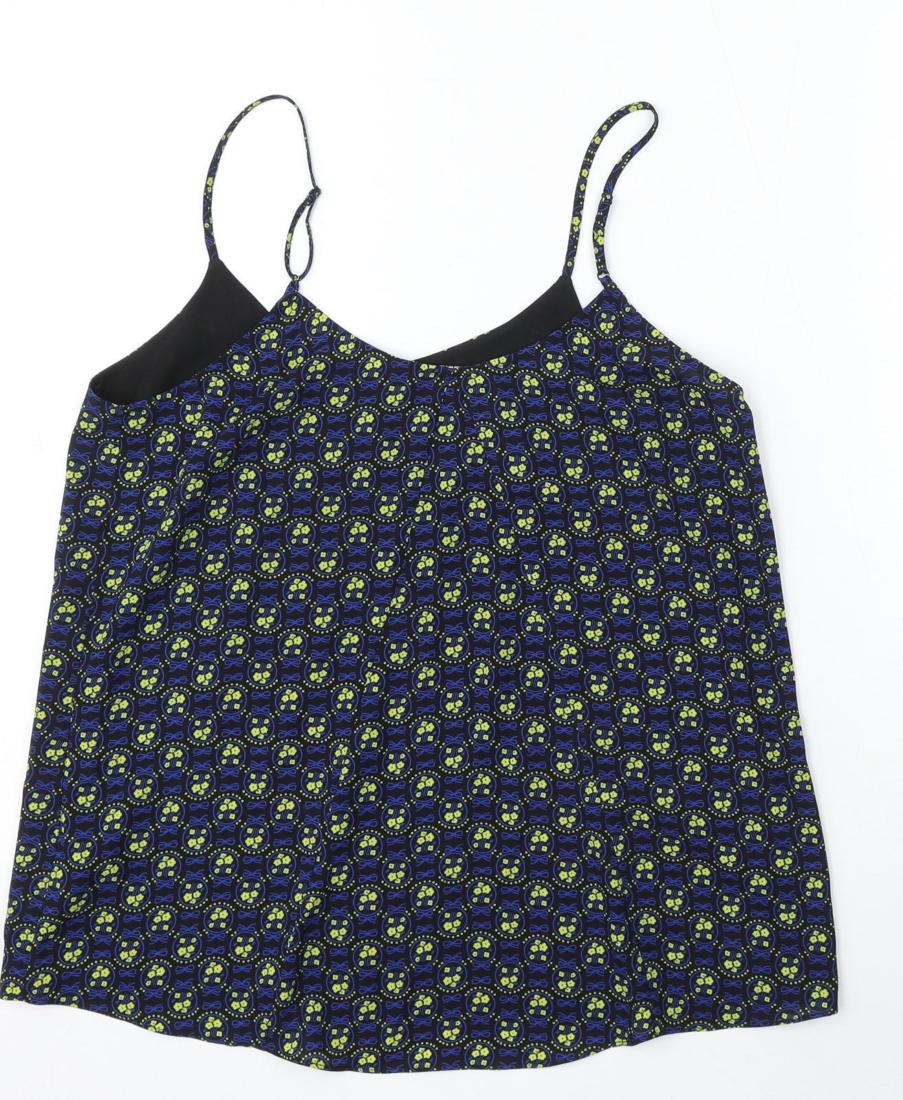 Womens UK Size 10 Oasis Blue Basic Blouse