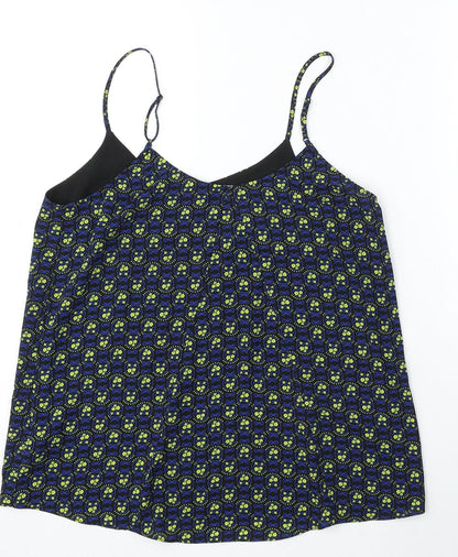 Womens UK Size 10 Oasis Blue Basic Blouse