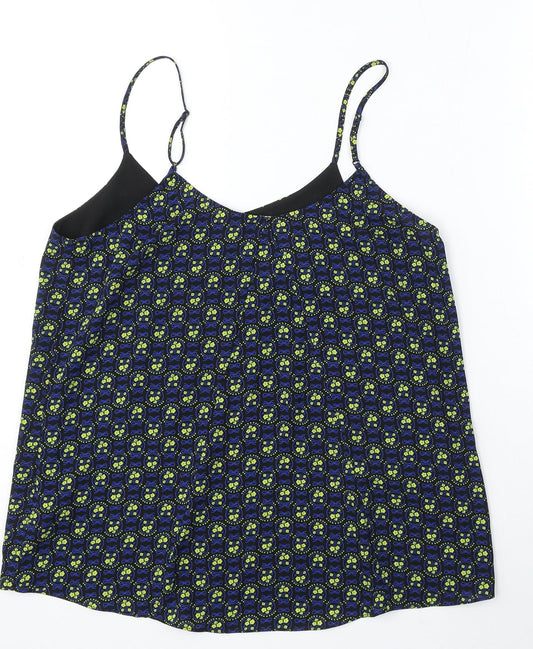 Womens UK Size 10 Oasis Blue Basic Blouse