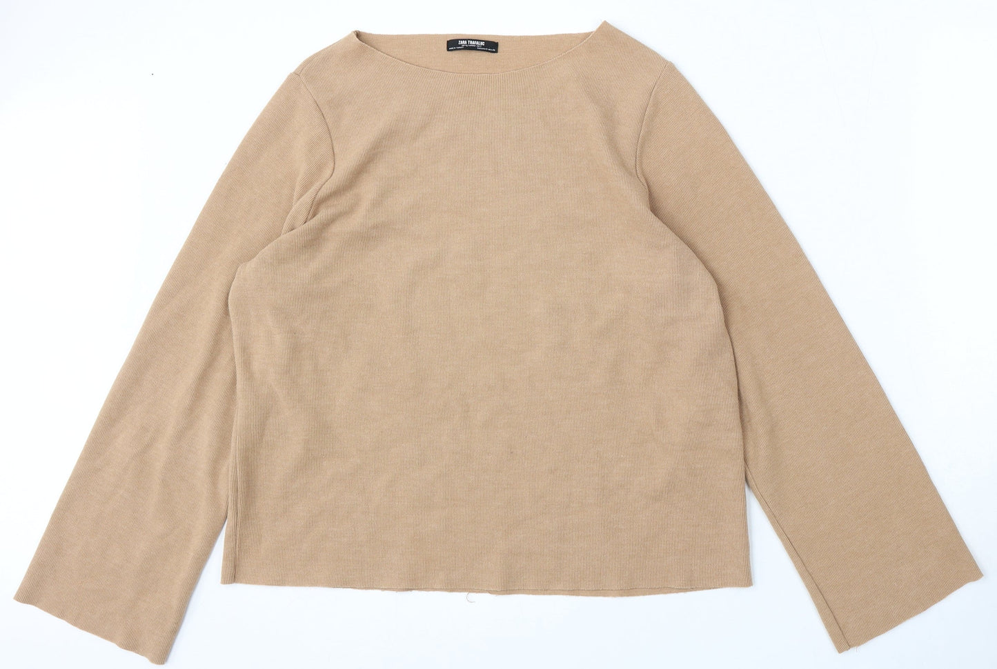 Womens UK Size S Zara Brown Pullover Jumper