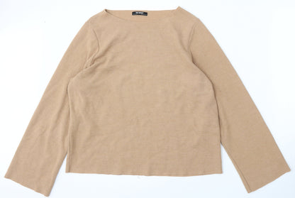 Womens UK Size S Zara Brown Pullover Jumper