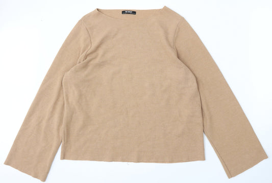 Womens UK Size S Zara Brown Pullover Jumper