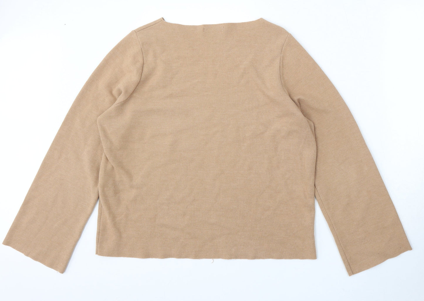 Womens UK Size S Zara Brown Pullover Jumper