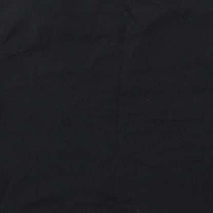 Miss Evie Girls Black Cotton Basic T-Shirt Size 9-10 Years Round Neck