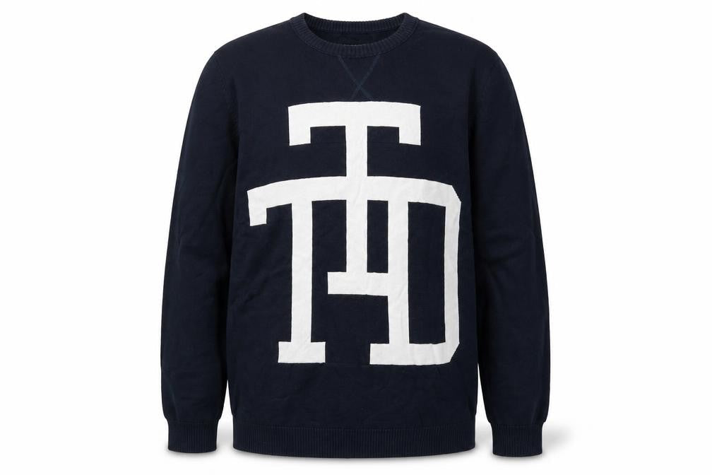 Mens UK Size XL TOM TAILOR Blue Pullover Jumper