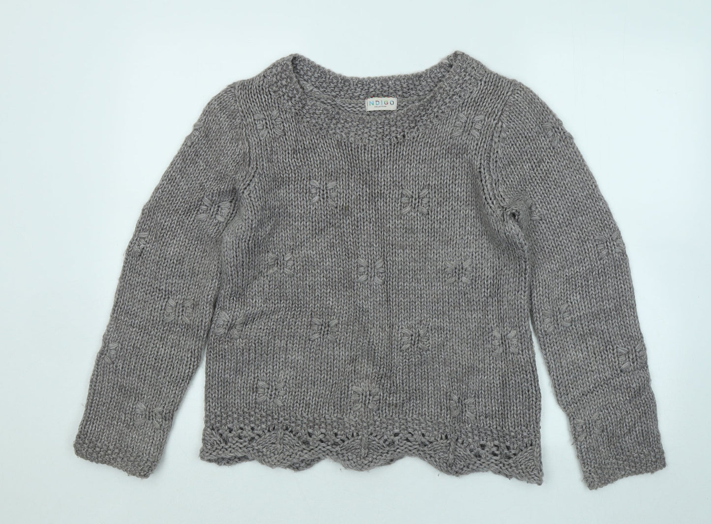 Womens UK Size 10 Marks and Spencer Grey Pullover Jumper