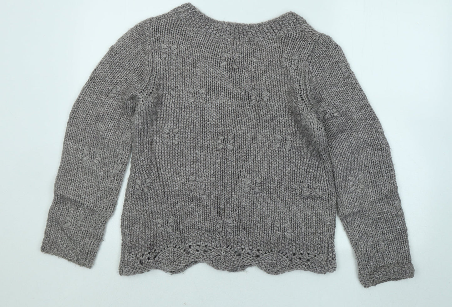Womens UK Size 10 Marks and Spencer Grey Pullover Jumper