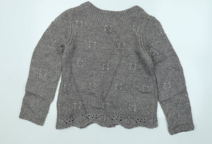 Womens UK Size 10 Marks and Spencer Grey Pullover Jumper