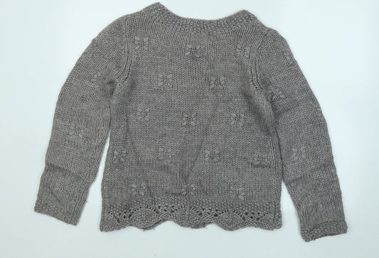 Womens UK Size 10 Marks and Spencer Grey Pullover Jumper