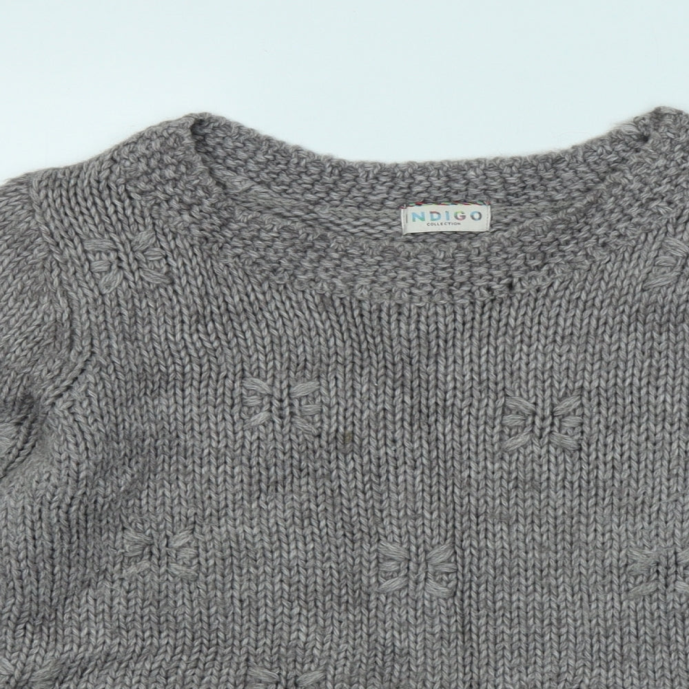 Womens UK Size 10 Marks and Spencer Grey Pullover Jumper