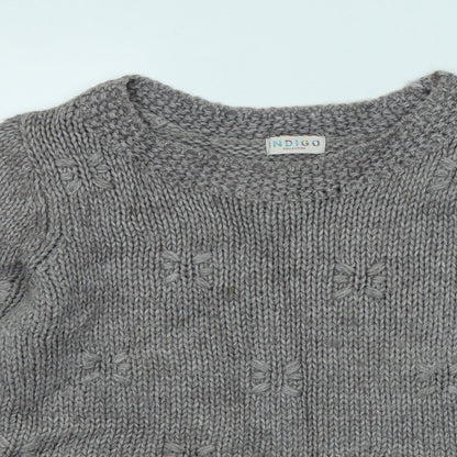 Womens UK Size 10 Marks and Spencer Grey Pullover Jumper