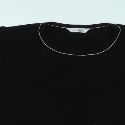 Womens UK Size 16 BHS Black Pullover Jumper
