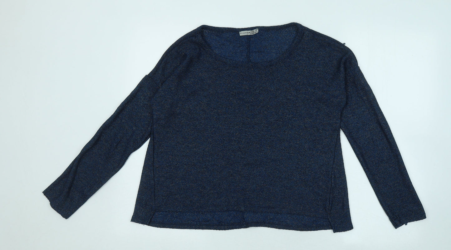 Womens UK Size 12 Atmosphere Blue Pullover Jumper