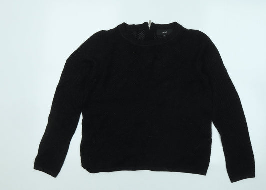 Womens UK Size 10 NEXT Black Pullover Jumper