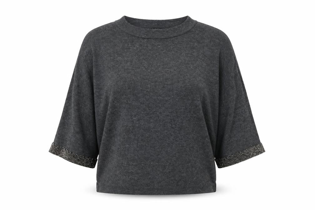 Womens UK Size 8 Warehouse Grey Pullover Jumper