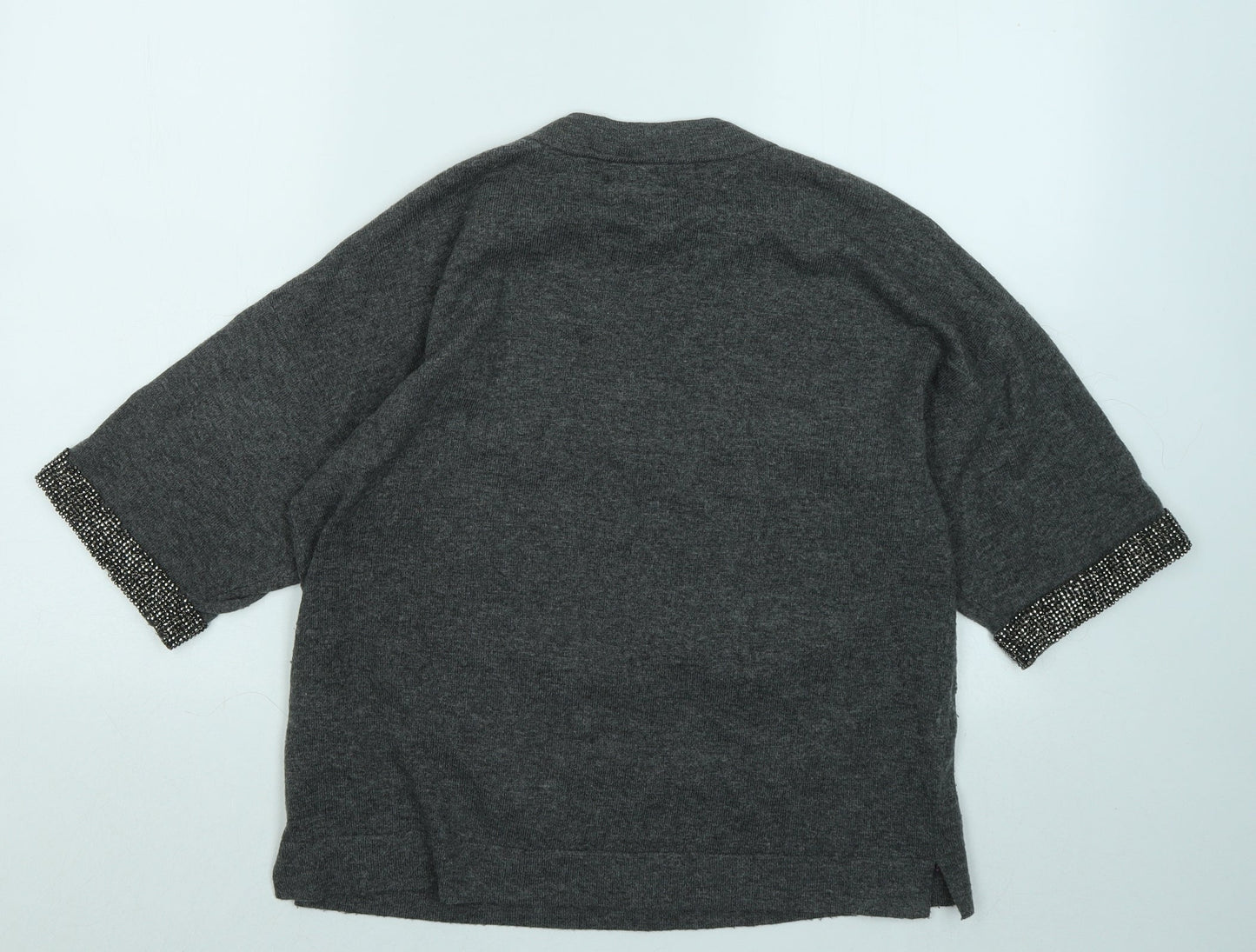 Womens UK Size 8 Warehouse Grey Pullover Jumper