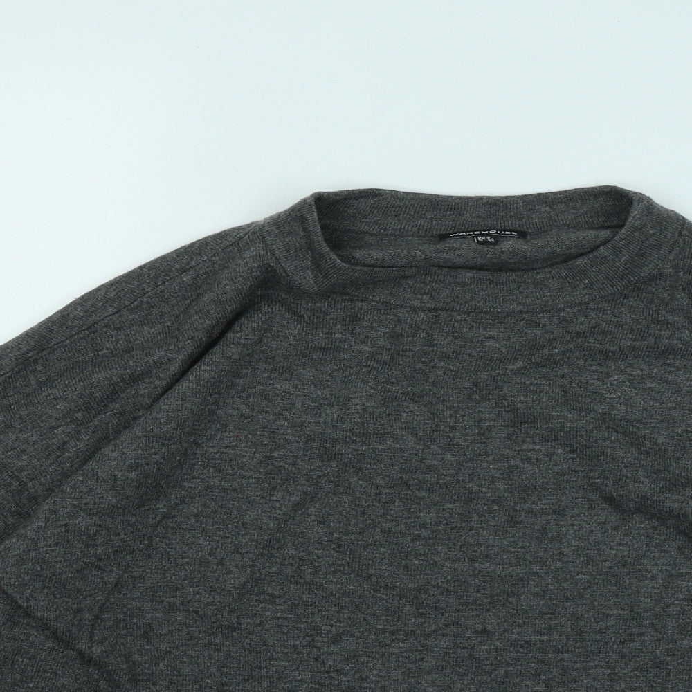 Womens UK Size 8 Warehouse Grey Pullover Jumper