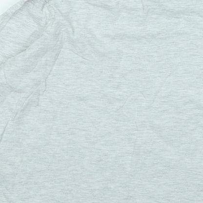 Matalan Girls Grey Cotton Basic T-Shirt Size 10 Years Round Neck - Love What You Do