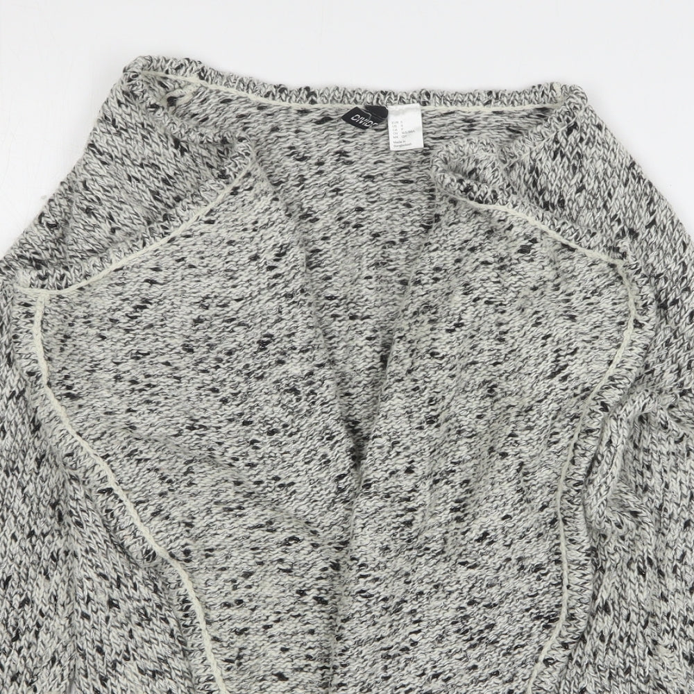 Womens UK Size S H&M Grey Cardigan Jumper