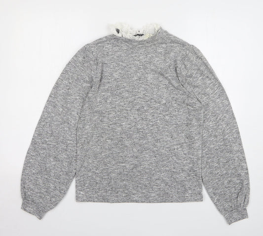 Womens UK Size 14 New Look Grey Pullover Jumper