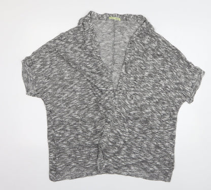 Womens UK Size 8 Innocence Grey Cardigan Jumper