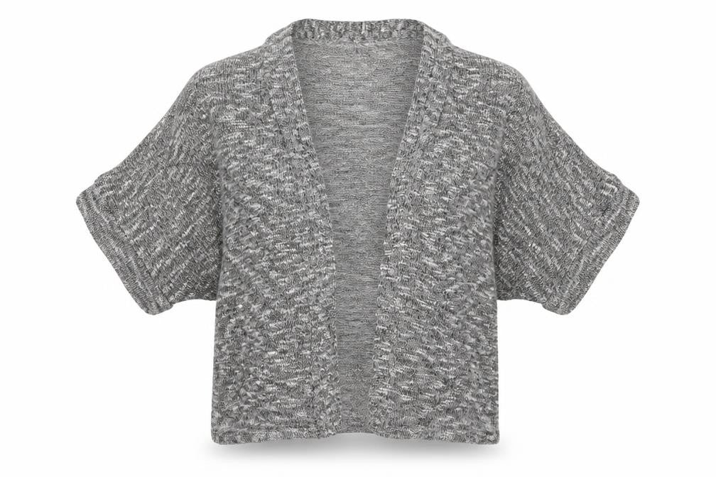 Womens UK Size 8 Innocence Grey Cardigan Jumper