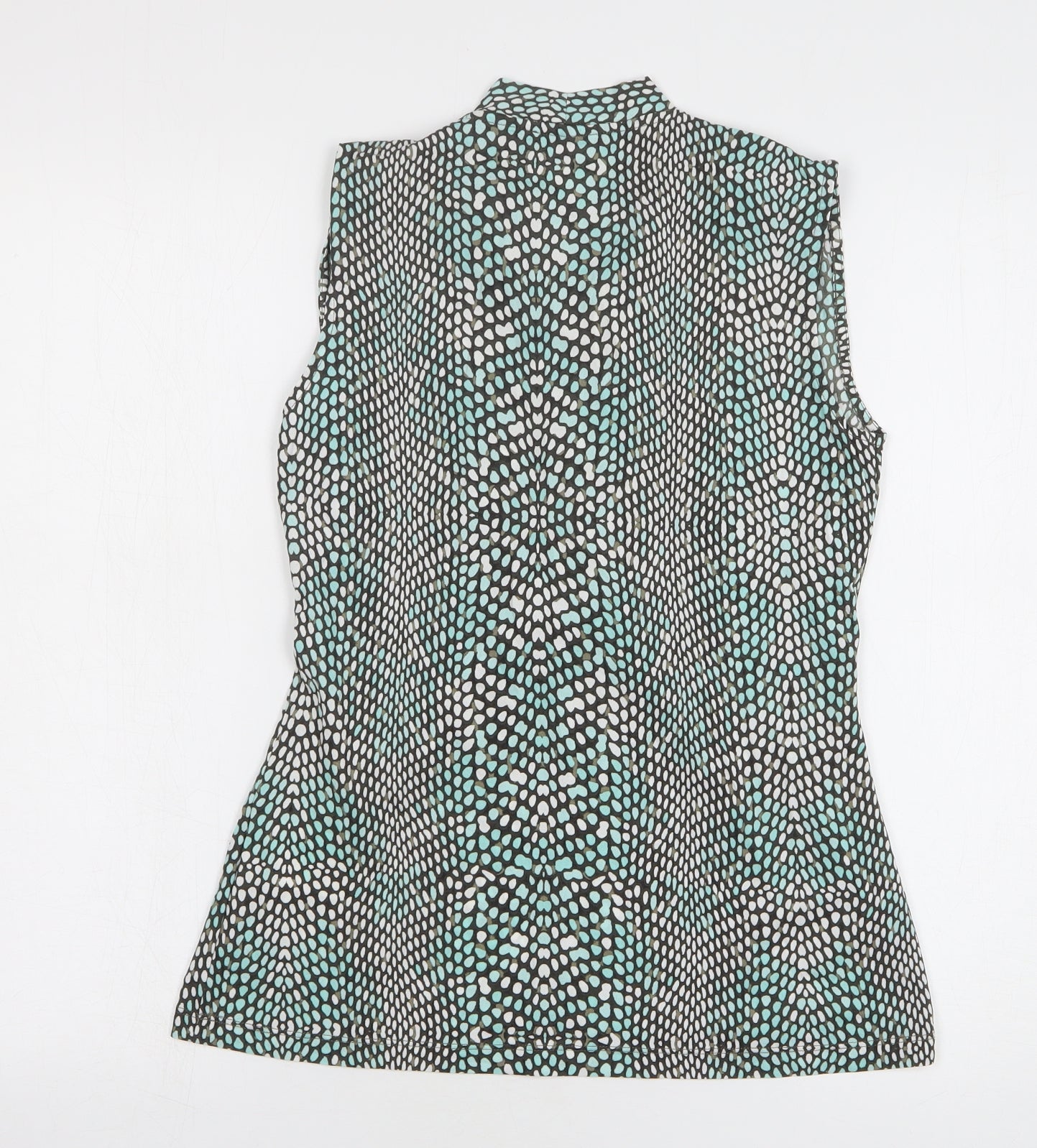 Womens UK Size 10 Olsen Green Basic Button-Up