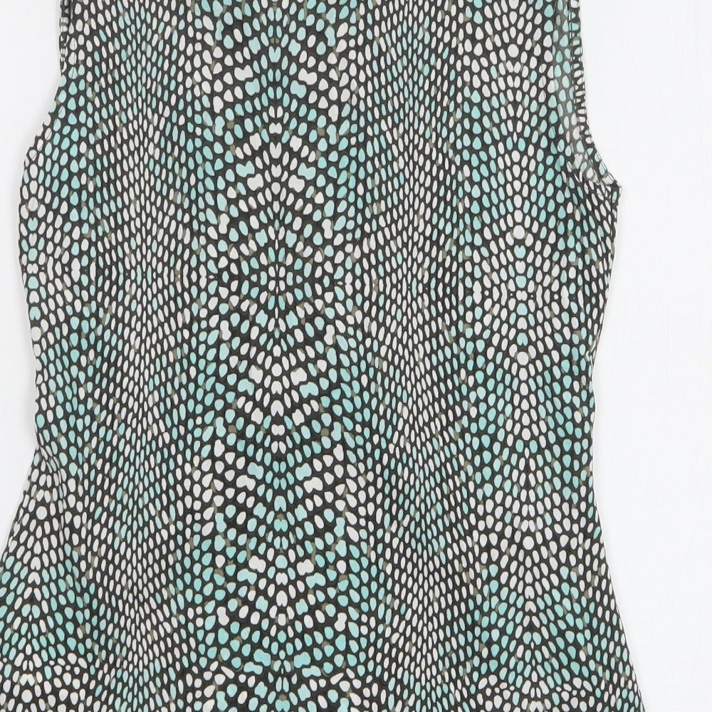 Womens UK Size 10 Olsen Green Basic Button-Up