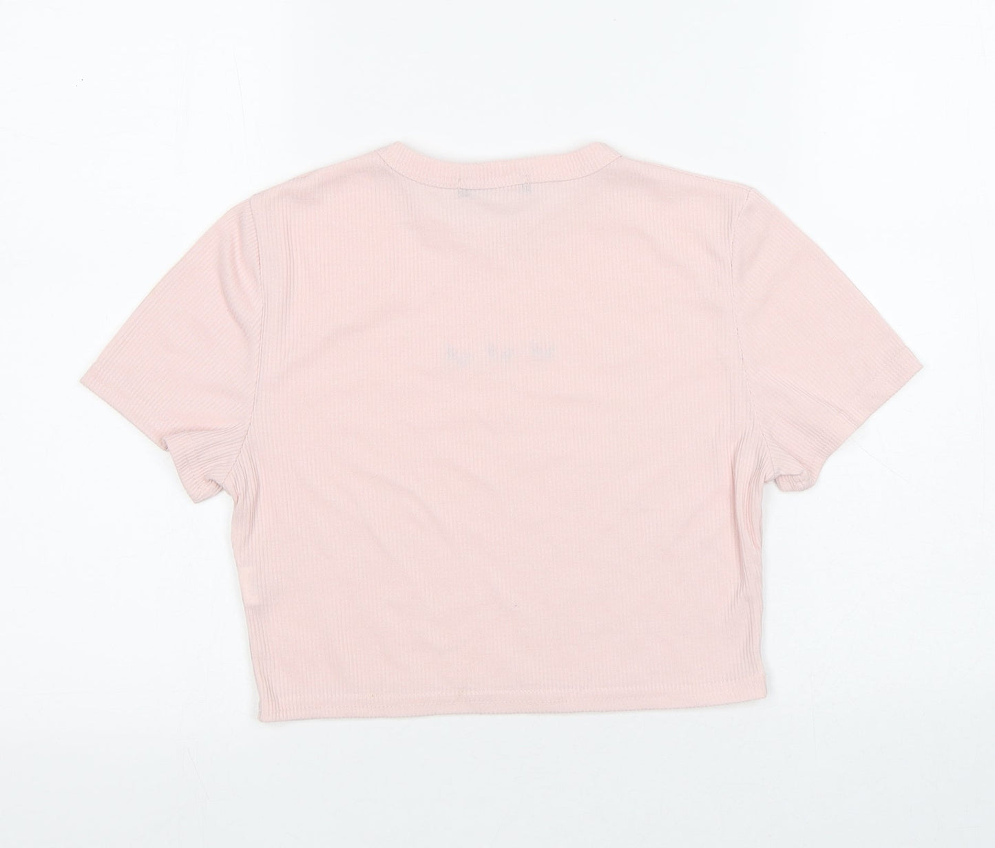 Womens UK Size 10 STYLEWISE Pink Jersey T-Shirt