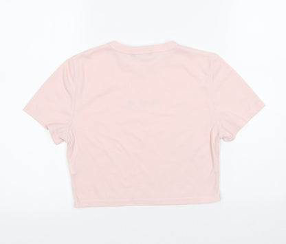 Womens UK Size 10 STYLEWISE Pink Jersey T-Shirt