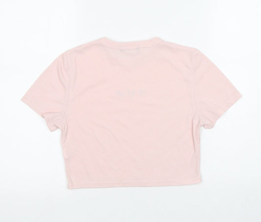 Womens UK Size 10 STYLEWISE Pink Jersey T-Shirt