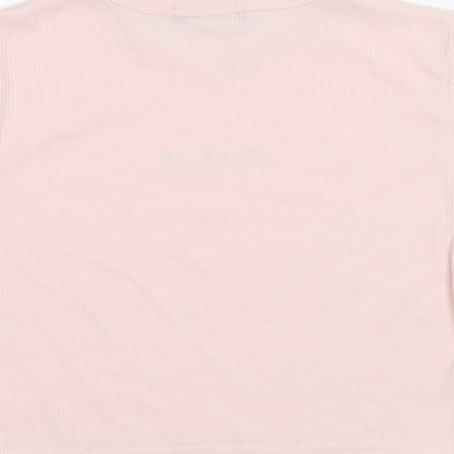 Womens UK Size 10 STYLEWISE Pink Jersey T-Shirt
