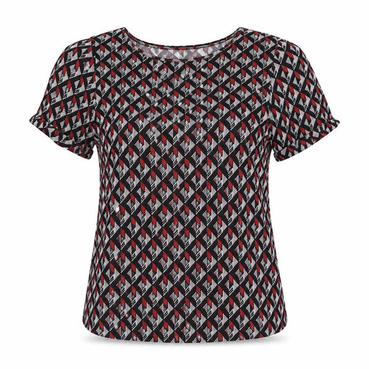 Womens UK Size 8 New Look Multicoloured Jersey T-Shirt