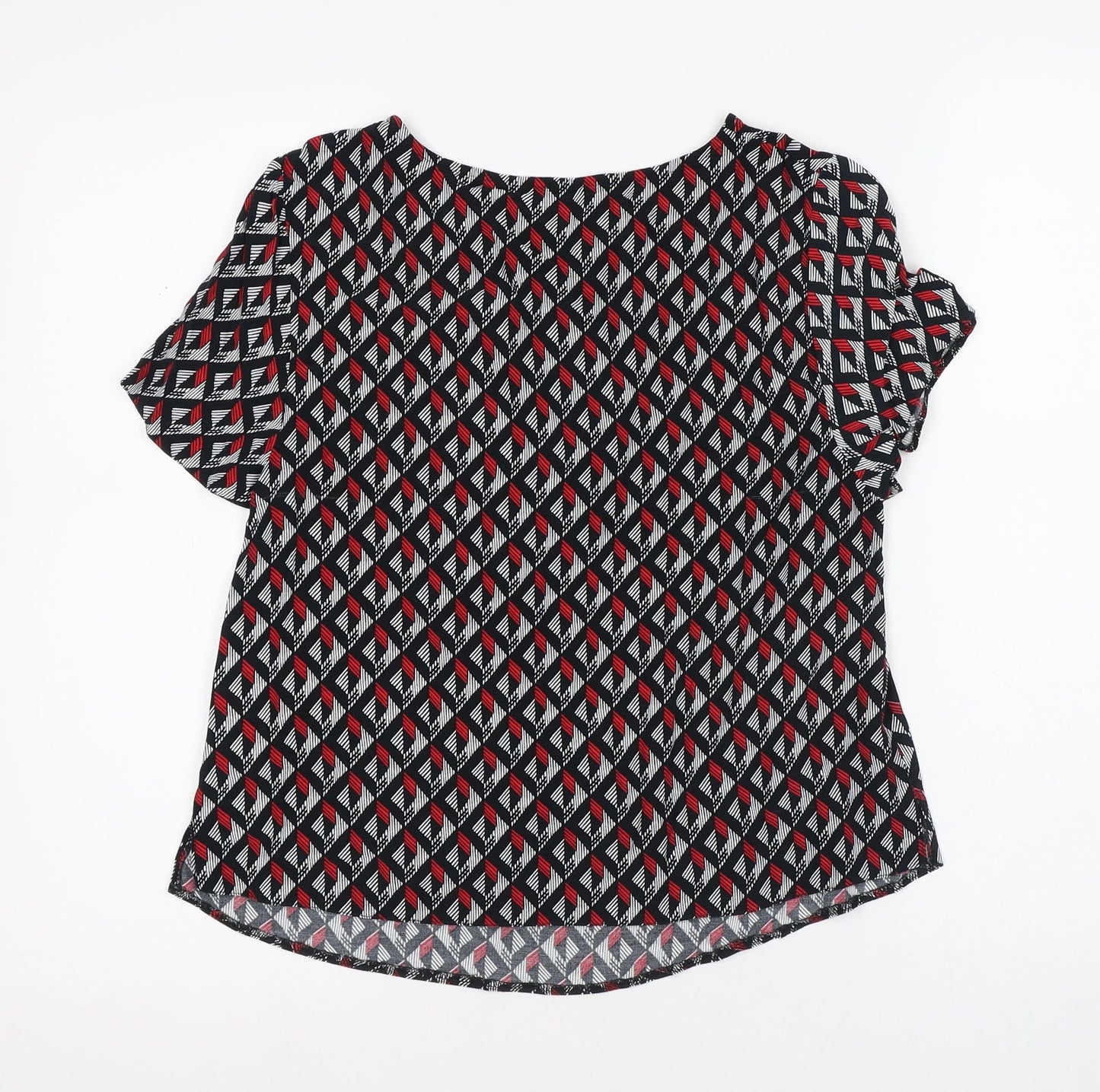 Womens UK Size 8 New Look Multicoloured Jersey T-Shirt