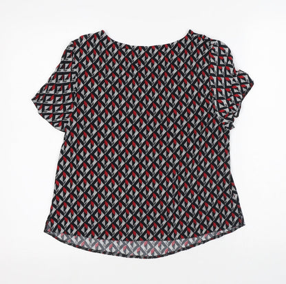 Womens UK Size 8 New Look Multicoloured Jersey T-Shirt
