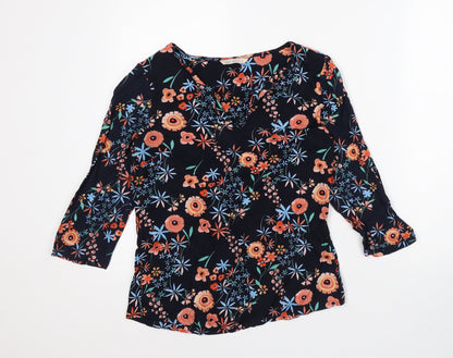 Womens UK Size 8 Marks and Spencer Multicoloured Basic Blouse