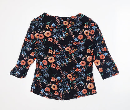 Womens UK Size 8 Marks and Spencer Multicoloured Basic Blouse