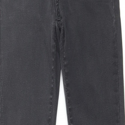 Denim & Co. Womens Black Cotton Skinny Jeans Size 8 L28 in Regular Zip