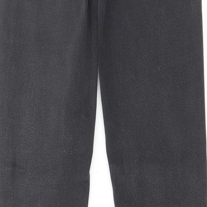 Denim & Co. Womens Black Cotton Skinny Jeans Size 8 L28 in Regular Zip