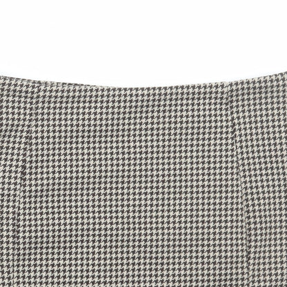 SheIn Womens Brown Geometric Polyester Mini Skirt Size XS