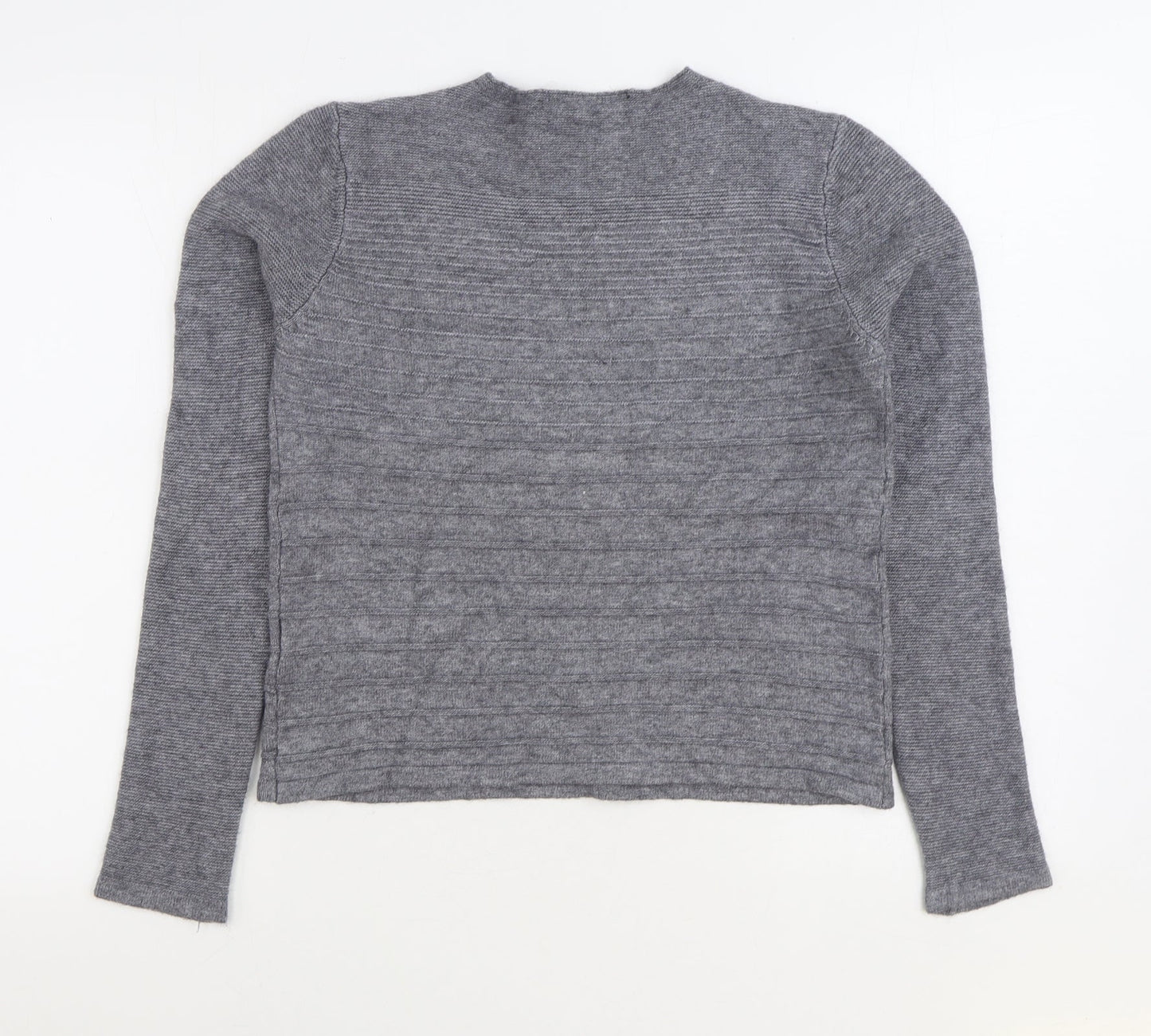 Silvian Heach Womens Grey Boat Neck Viscose Pullover Jumper Size S