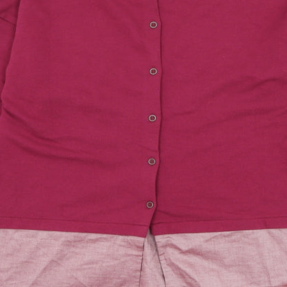 United Colors of Benetton Womens Purple Cotton Pullover Sweatshirt Size S Pullover