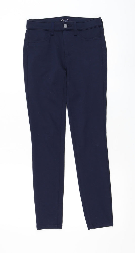 Womens UK Size 4 Gap  Capri Blue Leggings